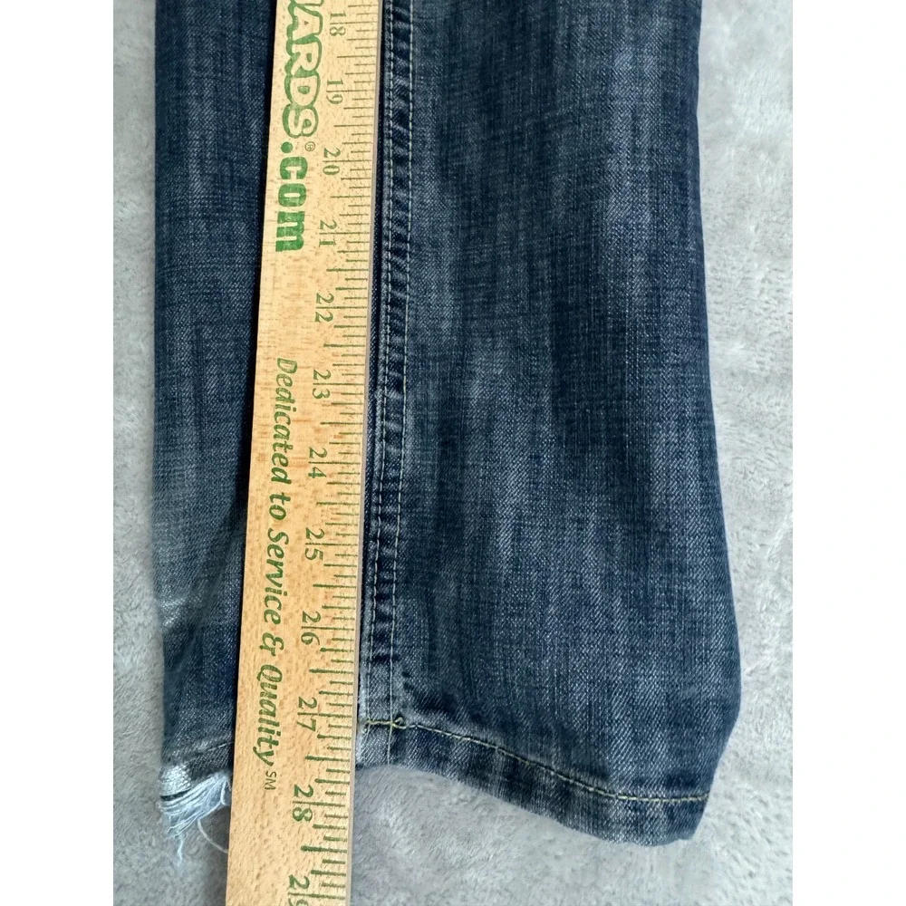 Levis 505 Jeans Boys 28x30 16 Regular Youth Blue Straight Dark Wash‎ Stained